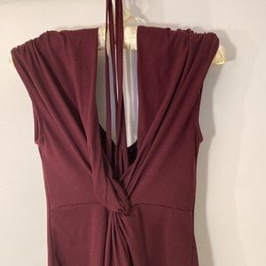 Sleeveless, plunging neckline dress- Windsor medium